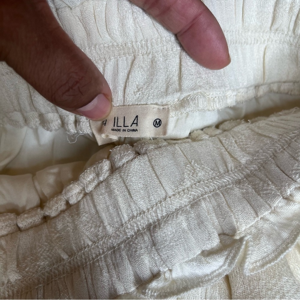 ILLA ILLA Tiered Boho Mini Skirt Size M - Picture 3 of 7